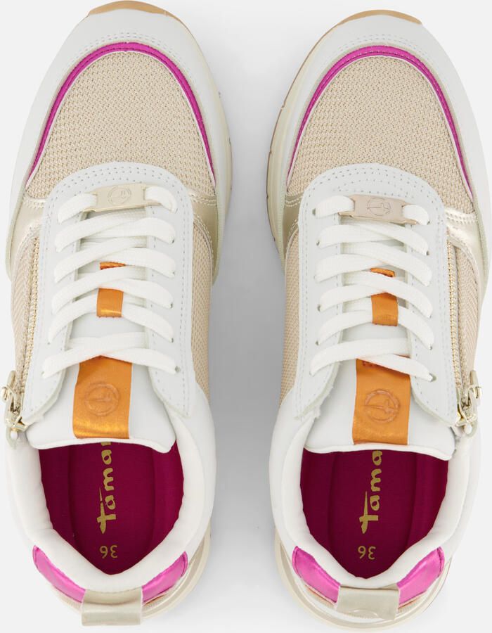 Tamaris Sneakers met sleehak Almina vrijetijdsschoen halfschoen in smalle vorm vegan verwerking - Foto 2