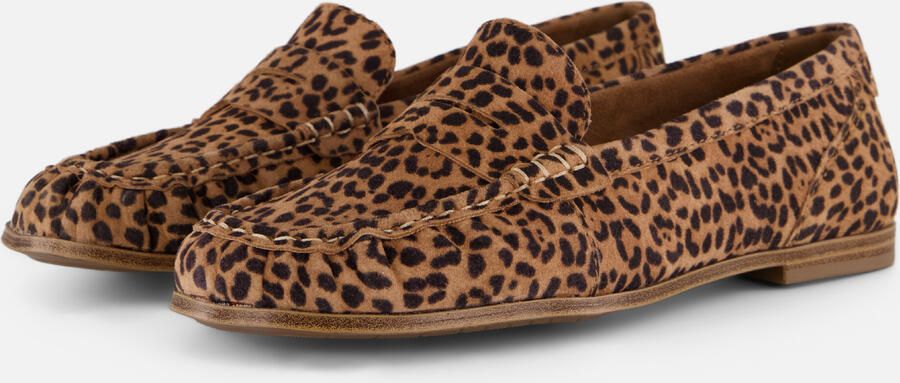 Tamaris Leopard Instappers beige Suède