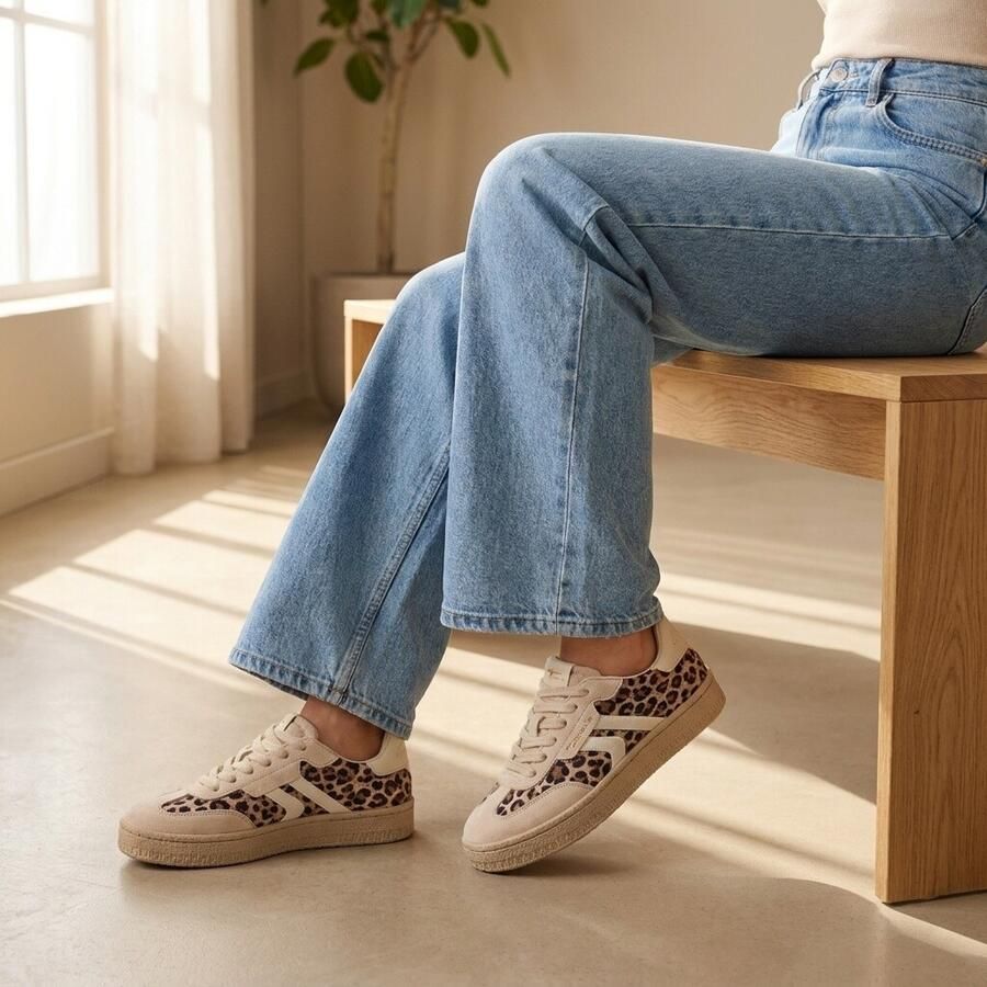 Tamaris lage damesschoen 1-23619-45 311 dames veterschoen M2361945 bruin