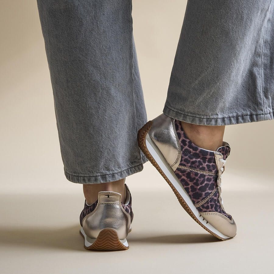 Tamaris Leopard Sneakers beige Textiel Dames