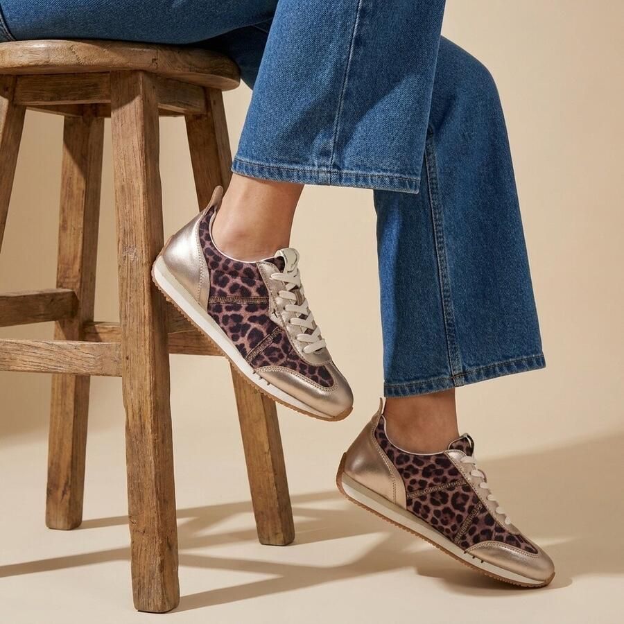 Tamaris Leopard Sneakers beige Textiel Dames