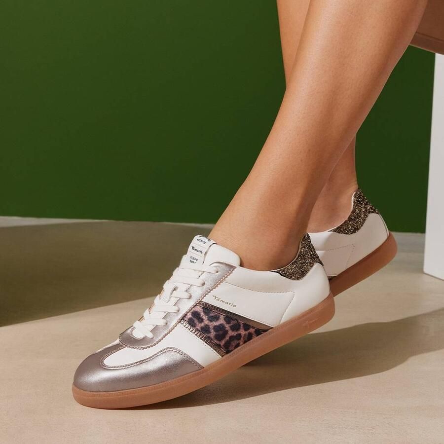 Tamaris Plateausneakers vrijetijdsschoen halfschoen veterschoen met gepolsterde schacht