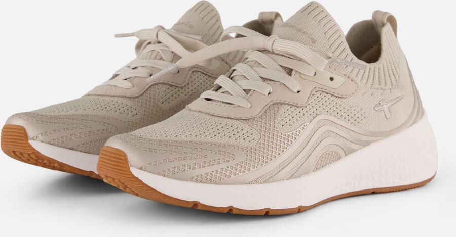 Tamaris Light Weight Sneakers beige Textiel - Foto 2