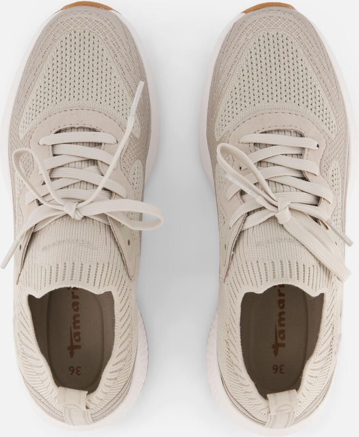 Tamaris Light Weight Sneakers beige Textiel - Foto 3