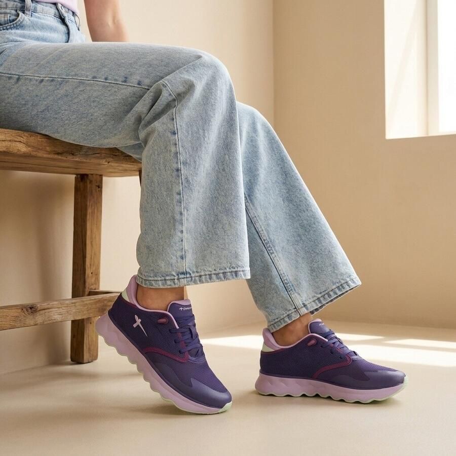 Tamaris Slip-on sneakers Nowana vrijetijdsschoen lage schoen slippers met ortholite-uitrusting