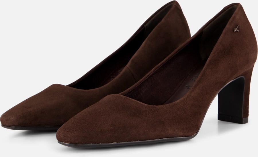 Tamaris 1-22455-47 Mocca Lederen pump met hak - Foto 4