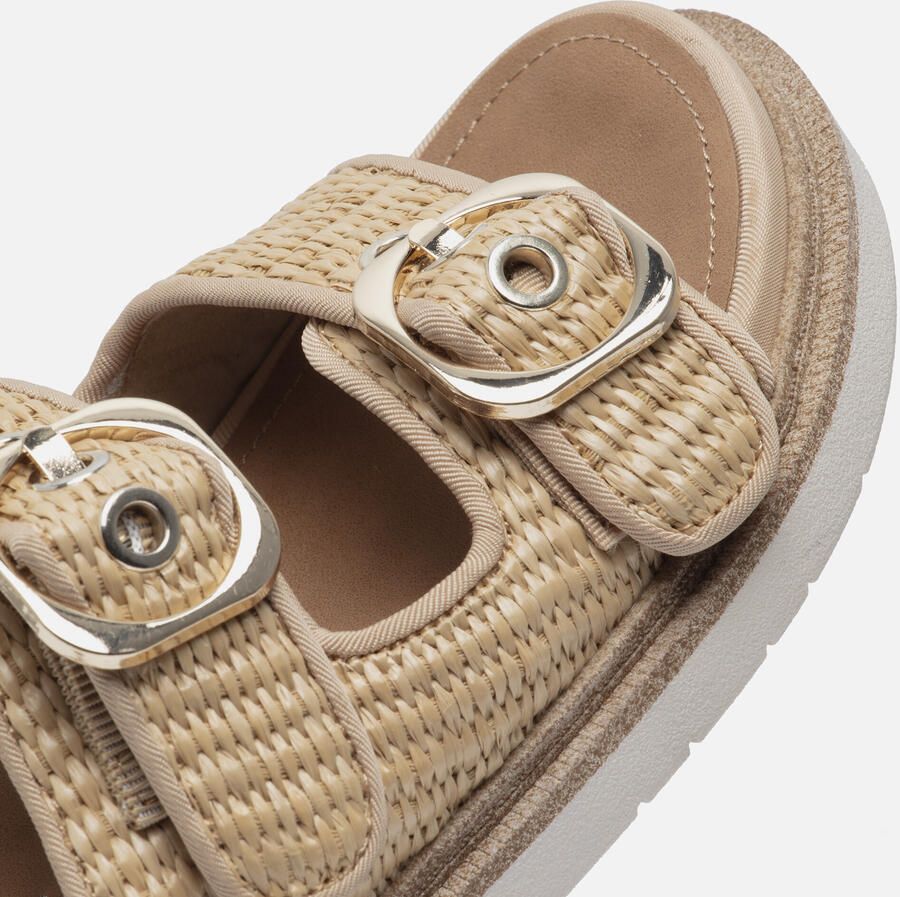 Tamaris Raffia Slippers beige Textiel Dames - Foto 2