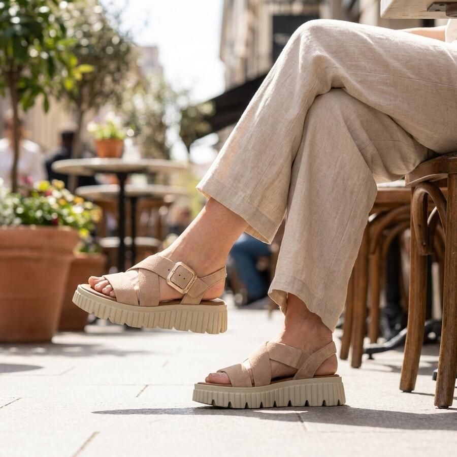 Tamaris Sandaal Beige Kleur Beiige)