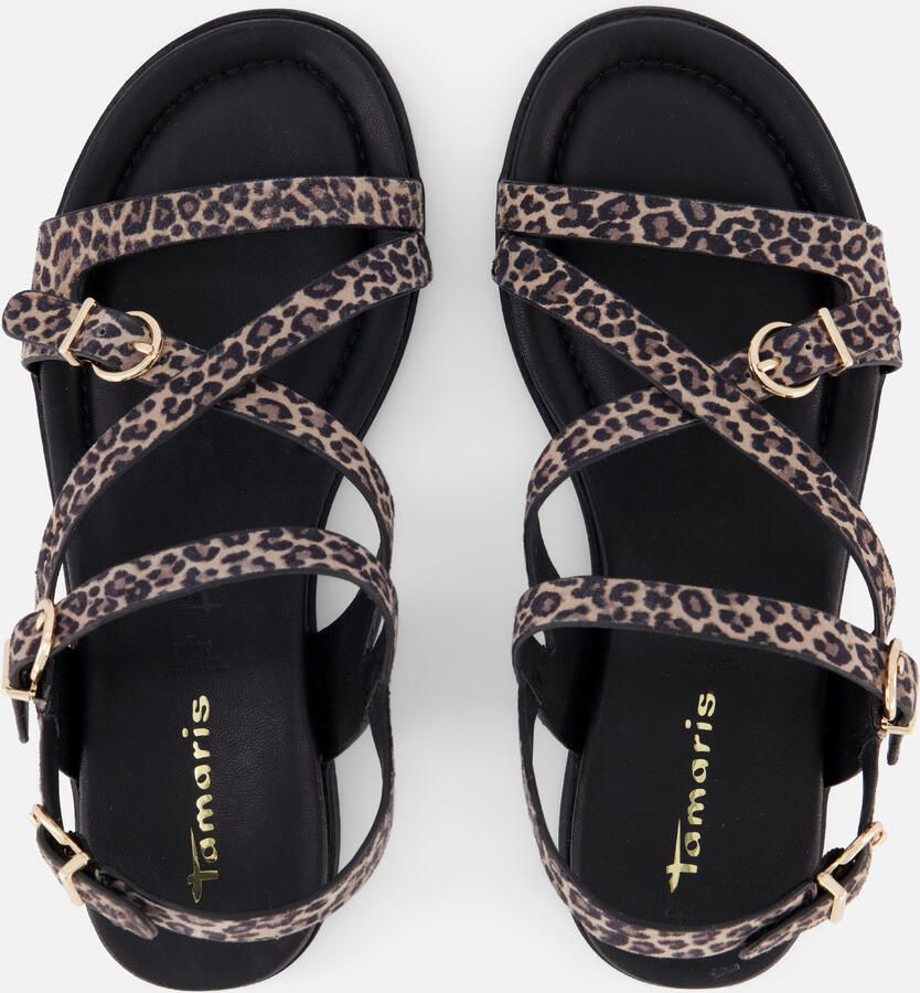 Tamaris Sandalen bruin Panterprint Suède - Foto 3