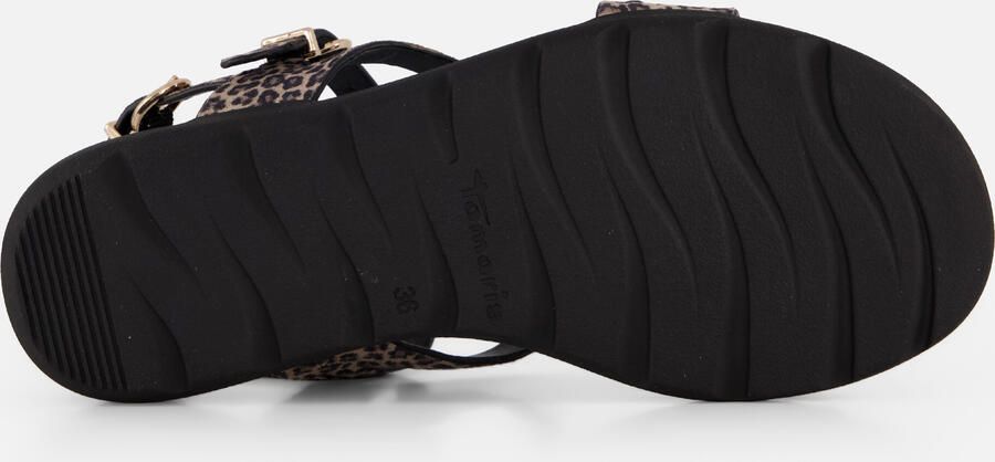 Tamaris Sandalen bruin Panterprint Suède - Foto 4