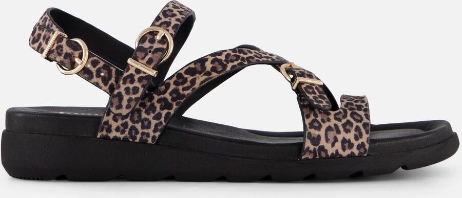 Tamaris Sandalen bruin Panterprint Suède - Foto 5