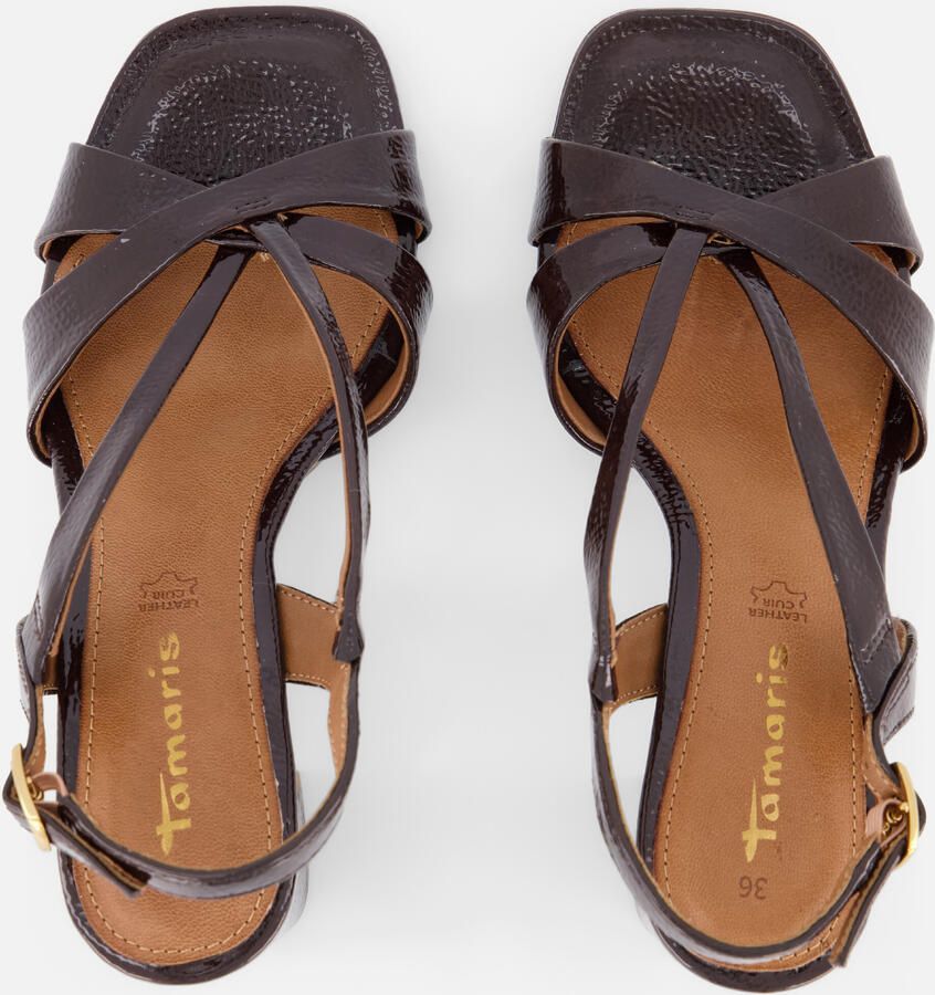 Tamaris Sandalen Met Hak bruin Synthetisch - Foto 2