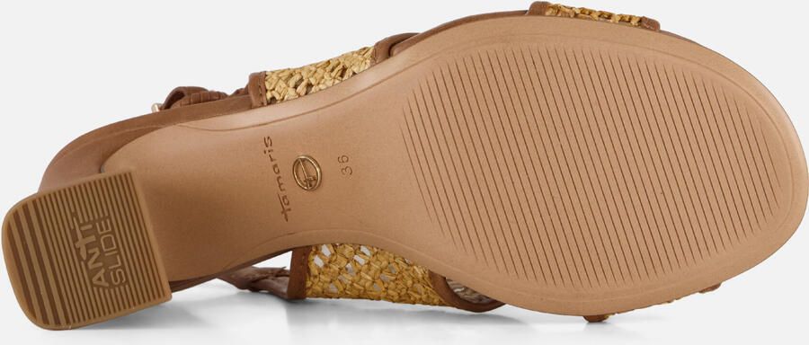 Tamaris Sandalen Met Hak cognac Raffia - Foto 6