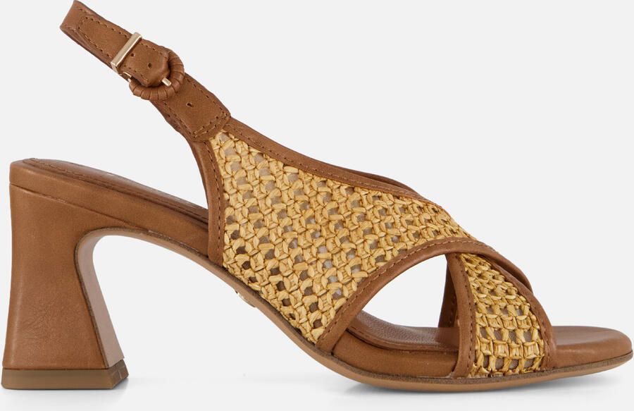 Tamaris Sandalen Met Hak cognac Raffia - Foto 4