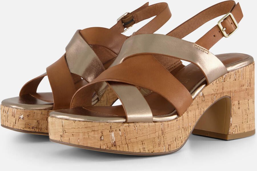 Tamaris Sandalen met hak cognac Synthetisch Dames - Foto 6