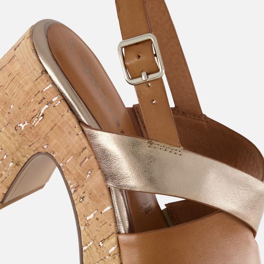 Tamaris Sandalen met hak cognac Synthetisch Dames - Foto 4