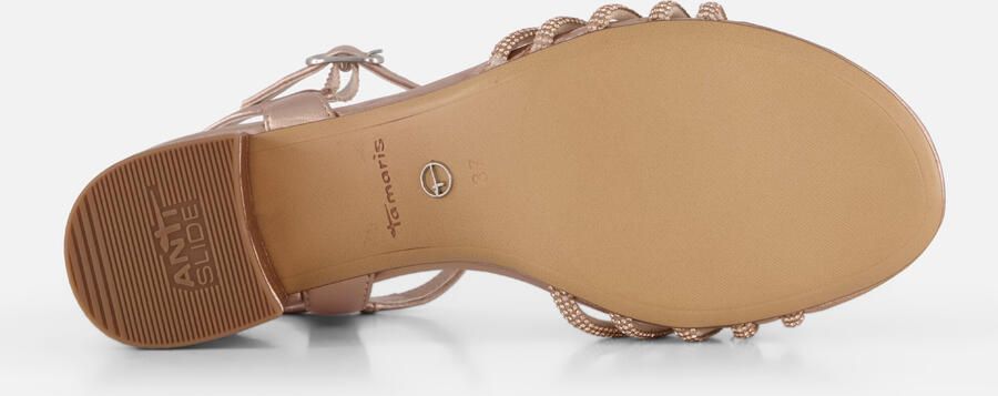 Tamaris Sandaaltjes blokhak feestdagenschuh avondschuh met fonkelende sierstenen - Foto 6