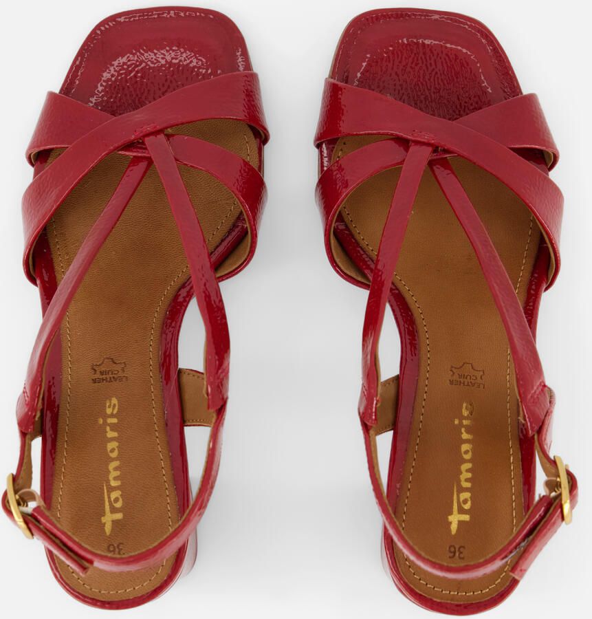 Tamaris Sandalen Met Hak rood Synthetisch - Foto 2