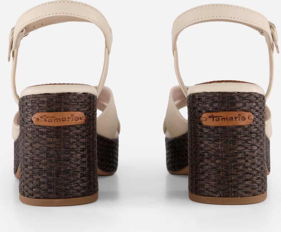 Tamaris Rieker Haksandalen wit Suède - Foto 4