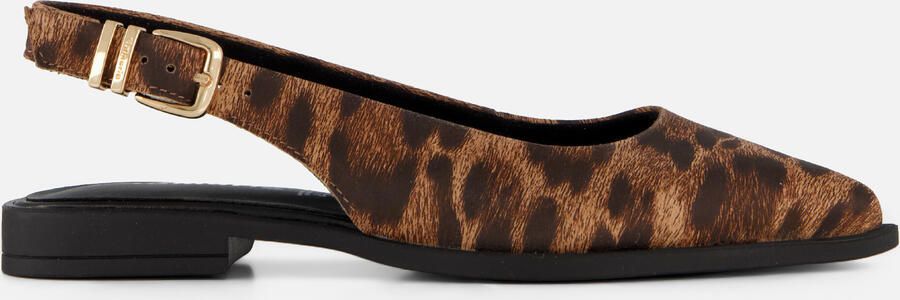 Tamaris Slingbacks bruin Panterprint Leer - Foto 6