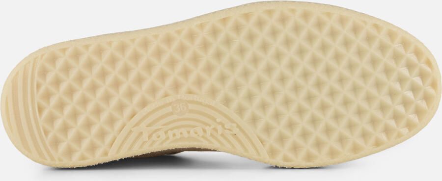 Tamaris leren damestrainers 1-23723-44 375 Lage damesschoen M2372344 Beige - Foto 7