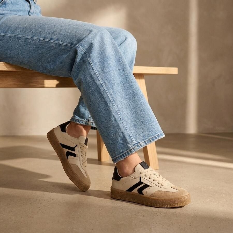 Tamaris Plateausneakers vrijetijdsschoen halfschoen veterschoen met gepolsterde schacht