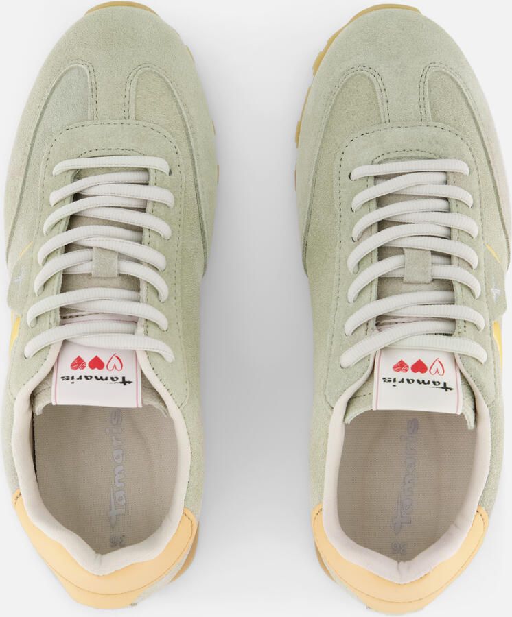 Tamaris dames sneaker 1-23614-46 771 dames lage schoenen leer groen - Foto 3