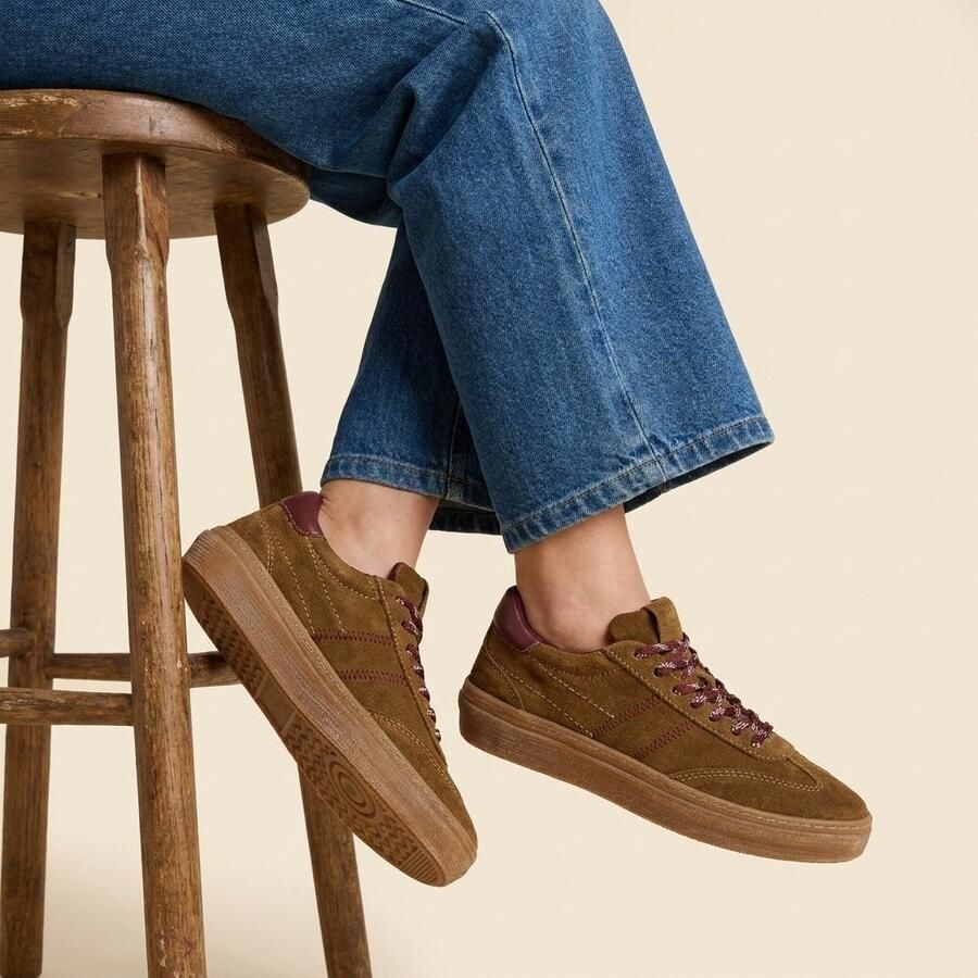 Tamaris Sneakers bruin Suede