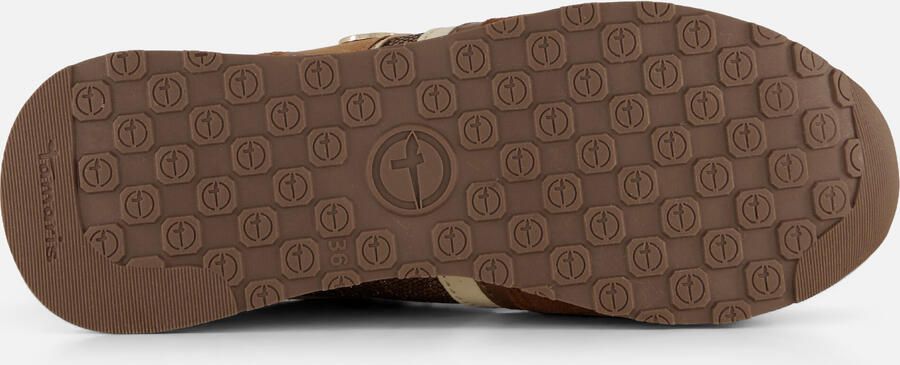 Tamaris Sneakers met sleehak vrijetijdsschoen lage schoen veterschoen met contrastafwerkingen - Foto 5