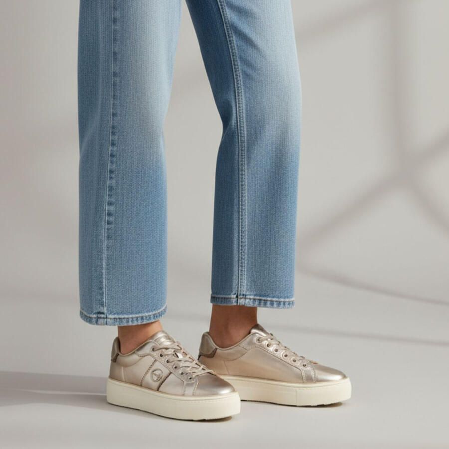 XSENSIBLE Lage Sneakers Dames Milau Maat: 42 Materiaal: Leer Kleur: Goud - Foto 2