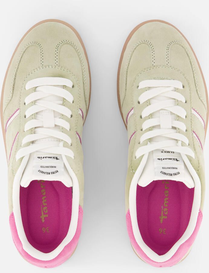 Tamaris Sneakers groen Leer Dames - Foto 3