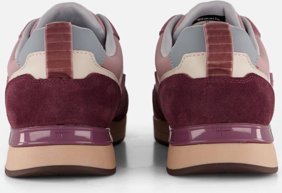Tamaris Sneakers laag rosa poederroze oudroze bordeaux - Foto 3