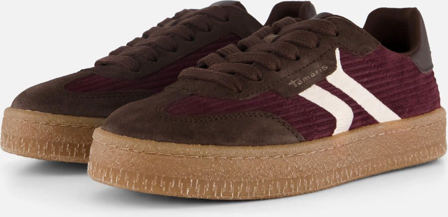 Tamaris Plateausneakers vrijetijdsschoen halfschoen veterschoen met gepolsterde schacht - Foto 3