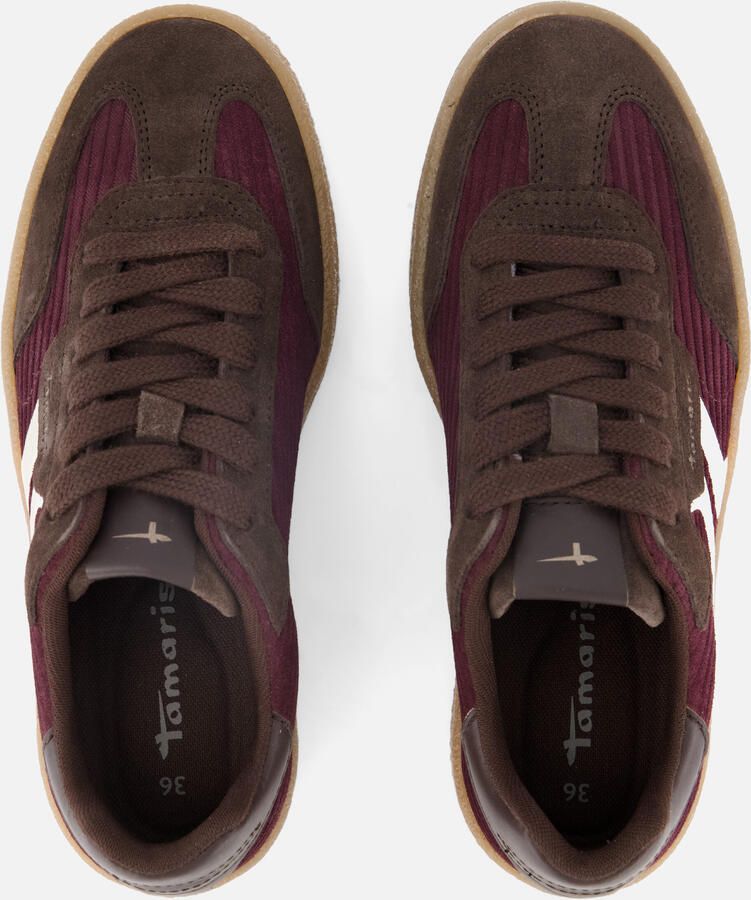 Tamaris Plateausneakers vrijetijdsschoen halfschoen veterschoen met gepolsterde schacht - Foto 4