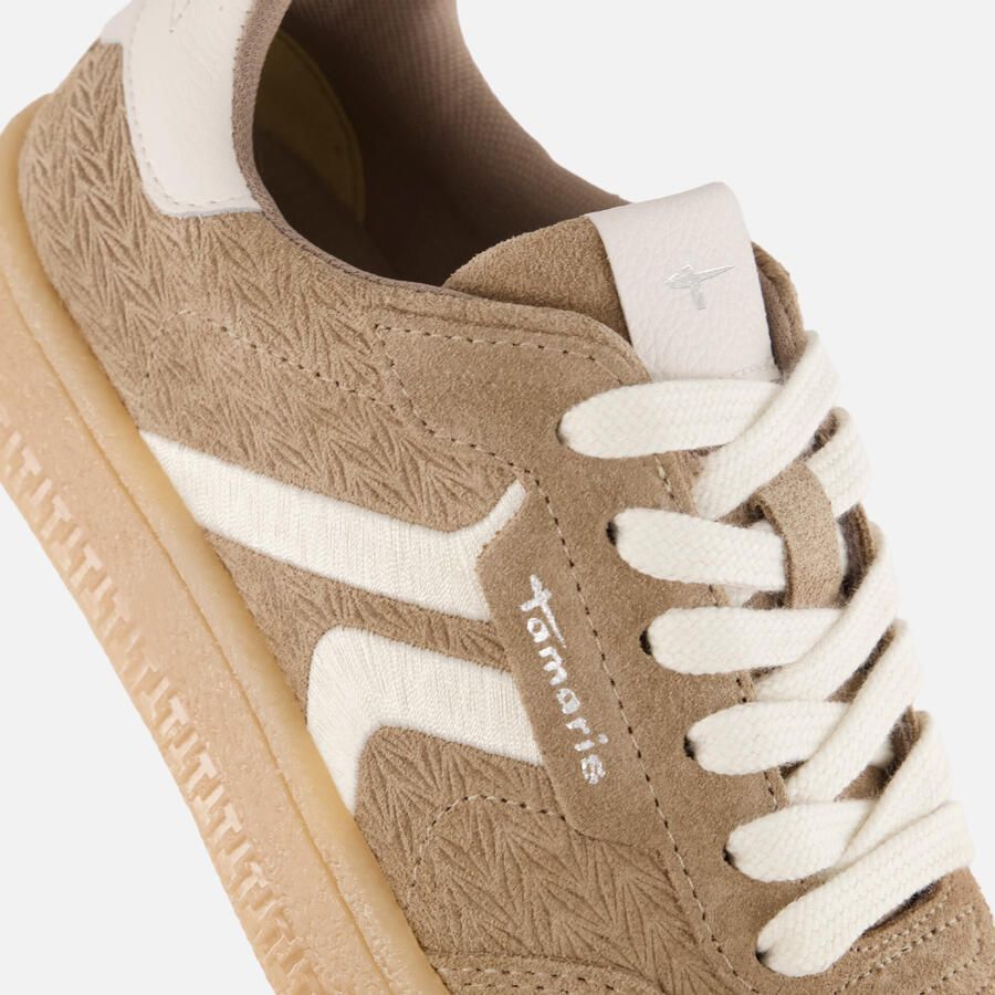 Tamaris leren damestrainers 1-23723-44 341 Lage damesschoen M2372344 Bruin - Foto 3