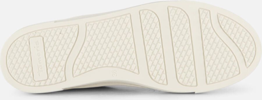 Tamaris Plateausneakers vrijetijdsschoen lage schoen veterschoen contrastafwerking aan de hak - Foto 7