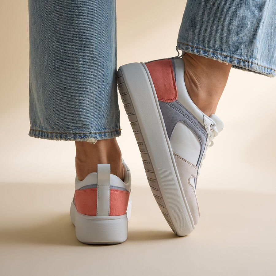 Tamaris Plateausneakers vrijetijdsschoen lage schoen veterschoen met contrastafwerkingen