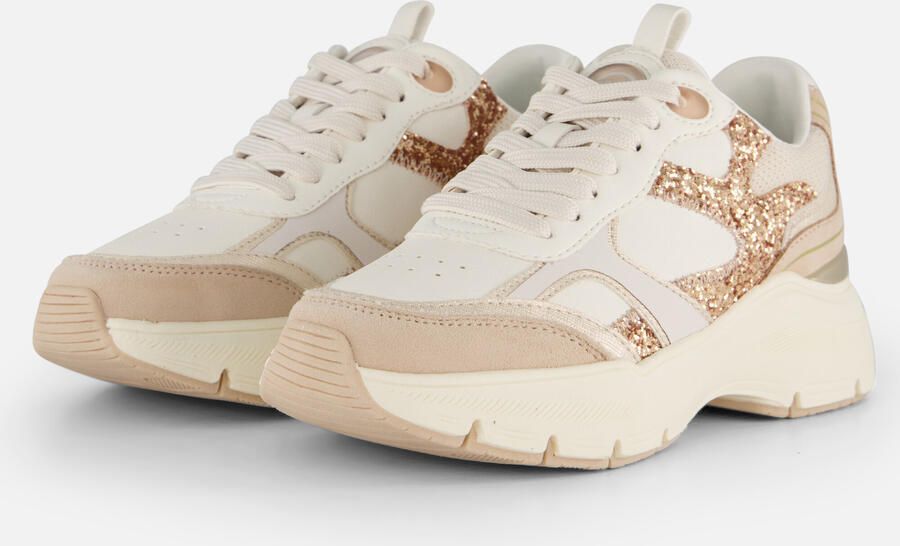 Tamaris Sneakers met sleehak plateau vrijetijdsschoen veterschoen met contrasterende details - Foto 4