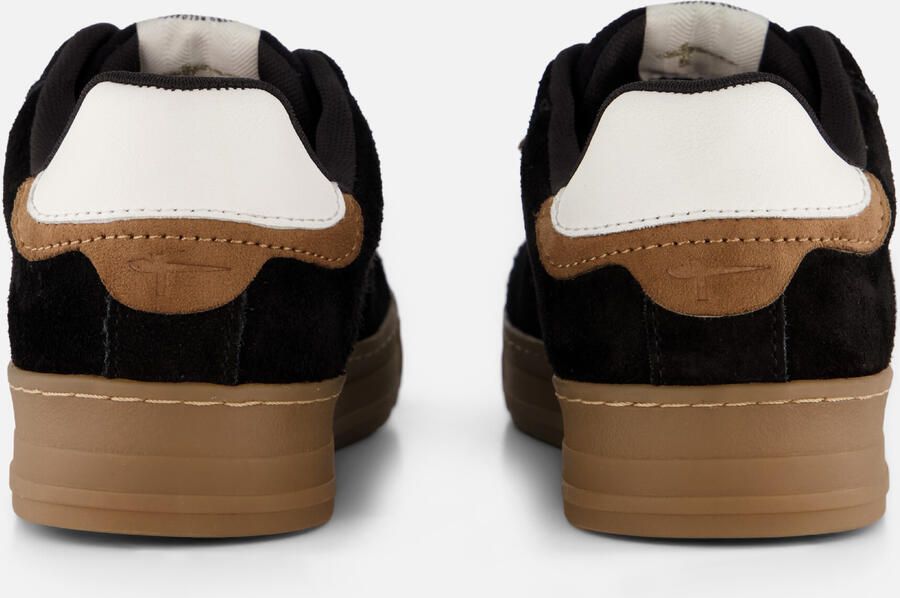 Tamaris dames leren sneaker 1-23708-47-001 lage veterschoen voor dames zwart - Foto 4
