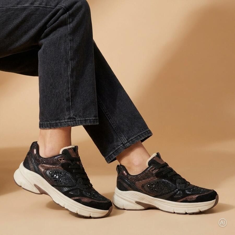 Tamaris Core Dames Sneakers BLACK GLAM