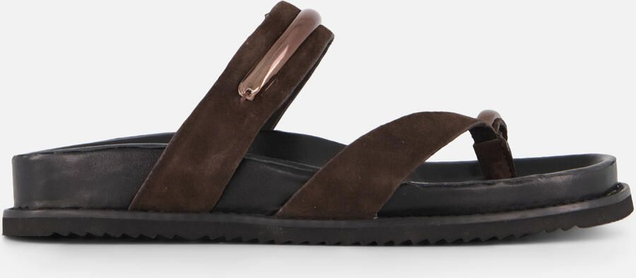 Tamaris leren slippers voor dames 1-27415-46-304 Damesschoenen Voetbed Bruin - Foto 5
