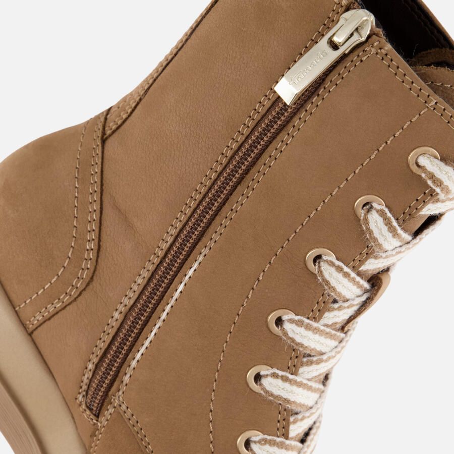 Tamaris Veterboots beige Leer