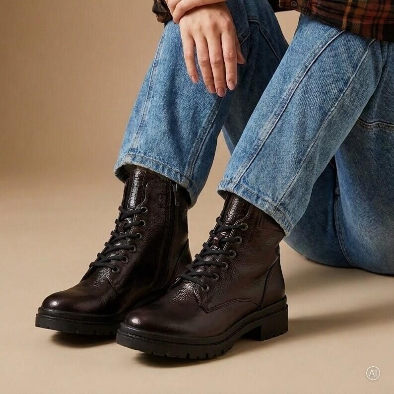 Tamaris Veterlaars met labeldetail en structuurpatroon - Foto 10