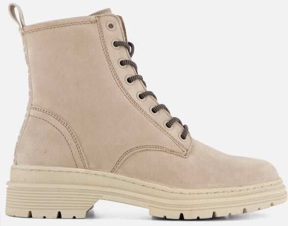 tamaris Veterboots taupe Imitatieleer