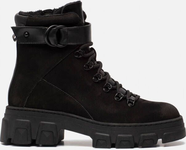 Tamaris Veterbooties Zwart Leer 178112 Dames Leer