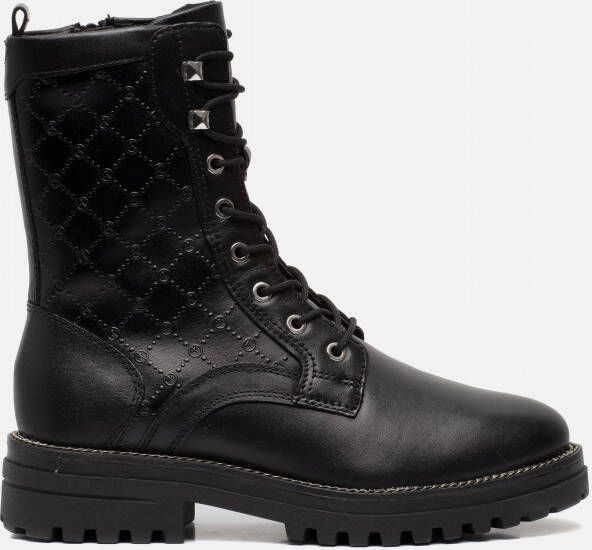 tamaris Veterboots zwart Imitatieleer