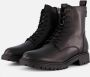 Tamaris Veterboots van leer met treklus - Thumbnail 2