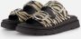 Tamaris Zebra Slippers zwart Leer - Thumbnail 2