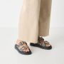 Tamaris Sandalen van leer met plateauzool - Thumbnail 1