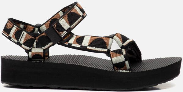 Teva Midform Universal Sandalen zwart Textiel